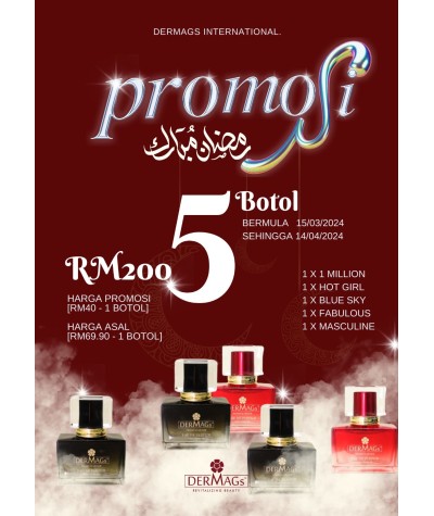 Promosi Combo Perfume 5 pcs