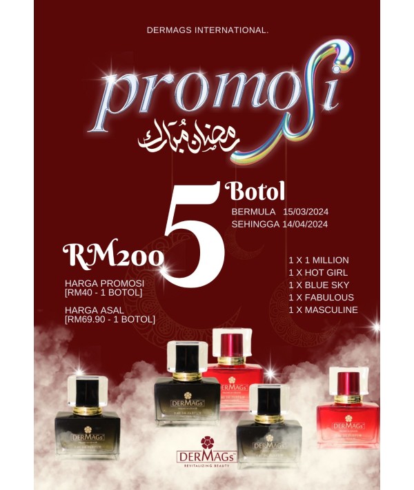Promosi Combo Perfume 5 pcs